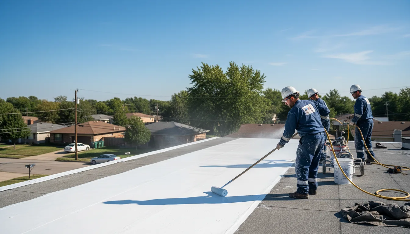 Commercial roof coating in Drew, MS near me